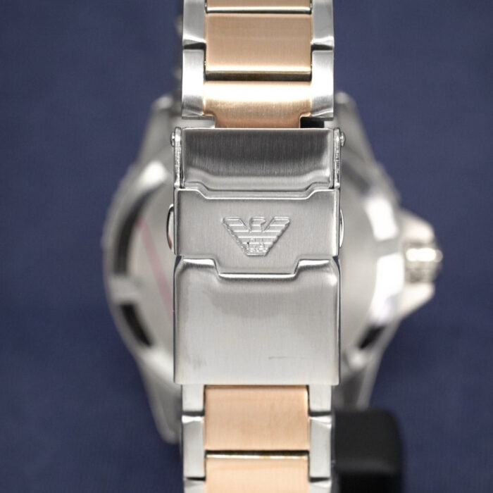 Emporio Armani Men's Diver Two Tone Rose Gold Watch - AR11340 - Image 5